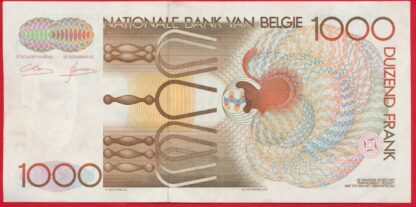 BELGIQUE - 1000 Francs - ND – Image 2