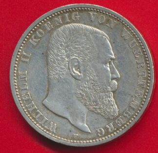 allemagne-wurtemberg-5-mark-1898wilhelm-ii