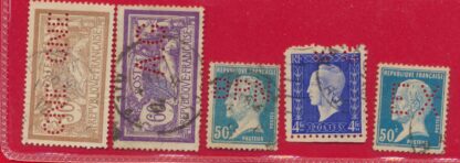 timbres-perfores-lot-8