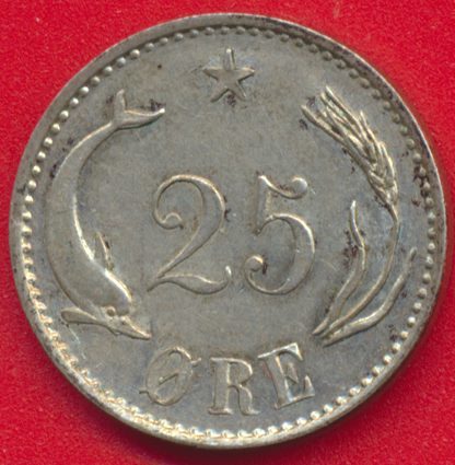 DANEMARK - 25 Øre - 1891 – Image 2