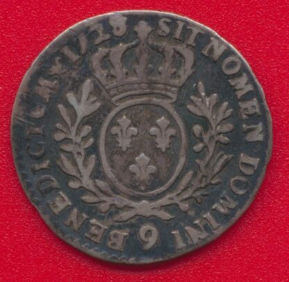 LOUIS XV - 1/10 Ecu aux branches d'olivier - 1729/8 - 9 – Image 2