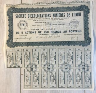 societe-exploitation-minieres-mines-inini-2500-francs-5-actions-detail