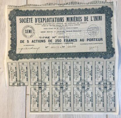 GUYANE - Société d'Exploitation Minières de l'ININI – Image 2