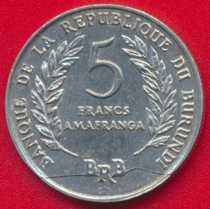 BURUNDI - 5 Francs - 1971 - Fautée – Image 2
