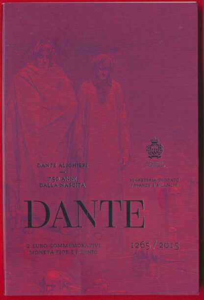 SAINT-MARIN - 2 EURO - 750e Anniversaire naissance Dante - 2015 – Image 3