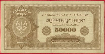 POLOGNE - 50000 Marek - 1922 – Image 2