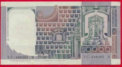 ITALIE - 10000 Lire - 1982 – Image 2