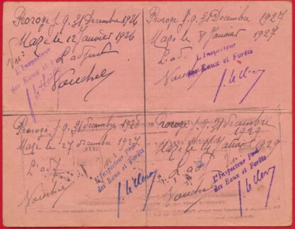 MAINE-ET-LOIRE - Carte Permissionnaire de Chasse au Gibier d'eau - 1920 – Image 2