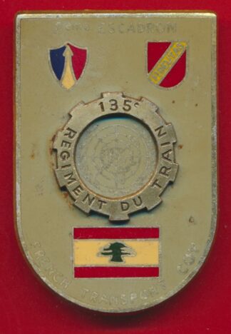 insigne-beyrouth-observateur-france-onu-135-regiment-train-french-transport-coy-2eme-escadron