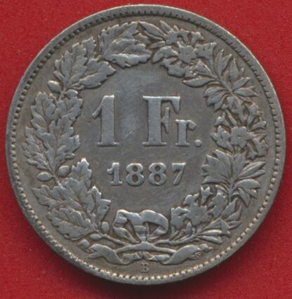 SUISSE - Franc - 1887 – Image 2