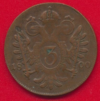AUTRICHE - 3 Kreuzer - 1800 - B – Image 2