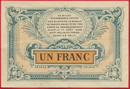 Besançon - Un Franc - 1922 – Image 2