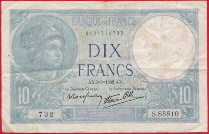 10-francs-minerve-5-3-1942-5510