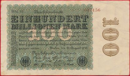 allemagne-100-million-mark-22-august-1923-7156