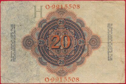 ALLEMAGNE - 20 Mark - 1914 – Image 2