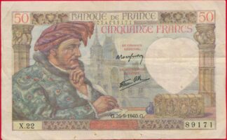 50-francs-jacques-coeur-26-9-1940-9171