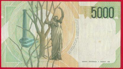 ITALIE - 5000 Lire - 1985 – Image 2