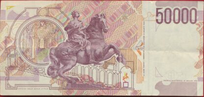 ITALIE - 50000 Lire - 1992 – Image 2