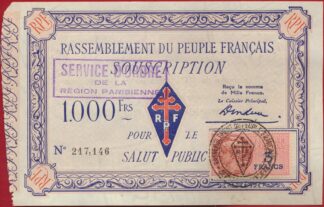 1000-francs-rassemblement-du-peuple-francais-souscription-7146