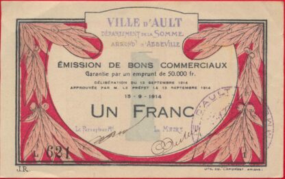 bon-commerciaux-ault-1914-franc