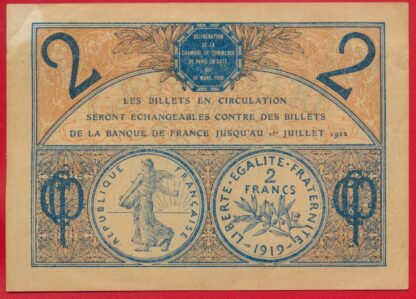 Paris - 2 Francs - 1920 – Image 2