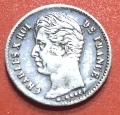 Charles X - 1/4 Franc - 1829 B - Fautée – Image 7