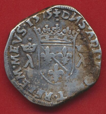 Principauté de Dombes - Louis II de Montpensier - Teston - 1575 – Image 2