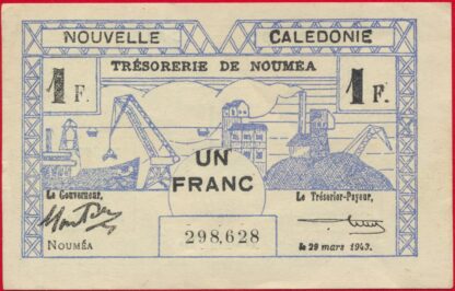 nouvelle-caledonie-un-franc-1943-8628-tresorerie-noumea