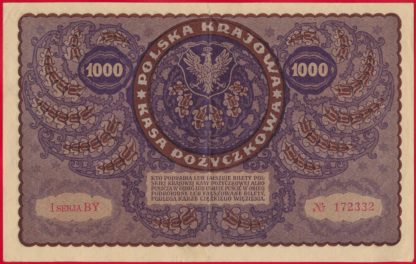 POLOGNE - 1000 Marek - 1919 – Image 2