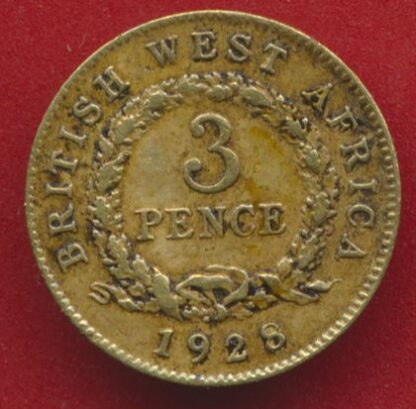 AFRIQUE DE L'OUEST BRITANNIQUE - 3 Pence - 1928 – Image 2