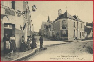 cpa-etriche-rue-eglise-nationale