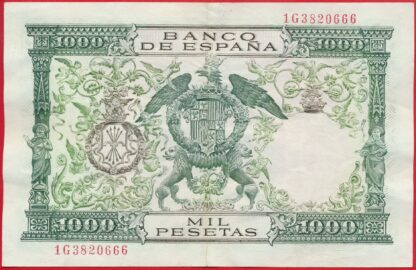 ESPAGNE - 1000 Pesetas - 1957 – Image 2