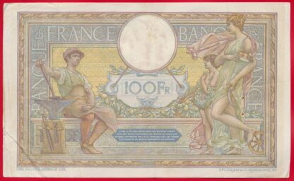 100 Francs - Merson - Type 1906 modifié - 6-1-1914 – Image 2