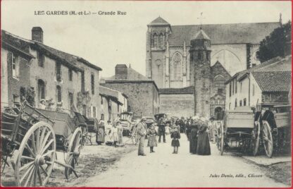 cpa-las-gardes-maine-loire-grande-rue