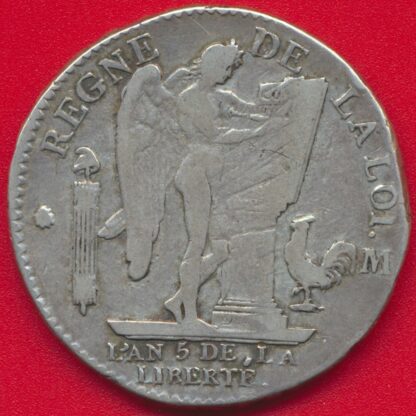 Louis XVI - Ecu de 6 Livres - 1793 - Toulouse – Image 2