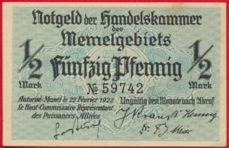 memel-50-pfennig-1-2-mark-1922-742