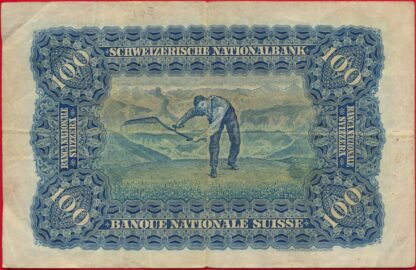 SUISSE - 100 Francs - 1945 – Image 2