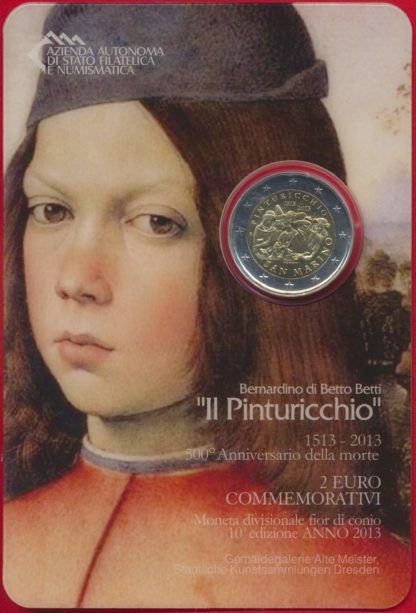 SAINT-MARIN - 2 EURO - 500e Anniversaire de la mort de Pinturicchio - 2013 – Image 2