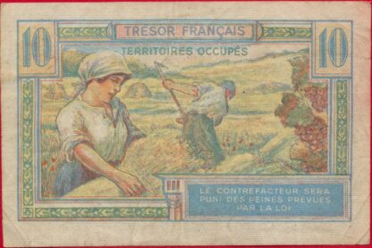 10 Francs - Trésor Français - 1947 – Image 2