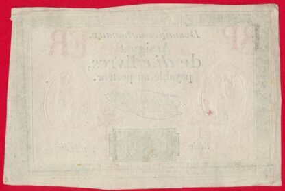 Assignat  Dix Livres - 1792 – Image 2