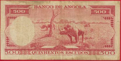 ANGOLA - 500 Escudos - 1970 – Image 2