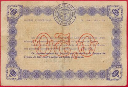 Evreux - 50 Centimes - 1916 – Image 2