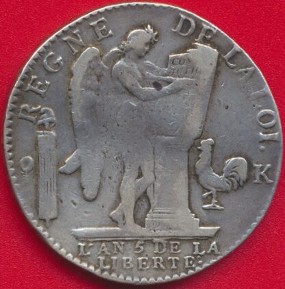 Louis XVI - Ecu de 6 Livres - 1793 - Bordeaux – Image 2