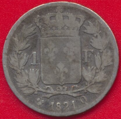 Louis XVIII - 1 Franc - 1821 - Perpignan - Exemplaire Collection Idéale – Image 2