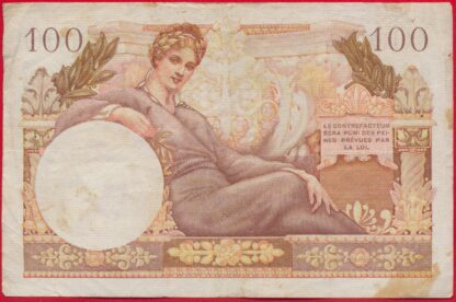 100 Francs - Trésor Français - 1947 – Image 2