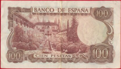ESPAGNE - 100 Pesetas - 1971 – Image 2