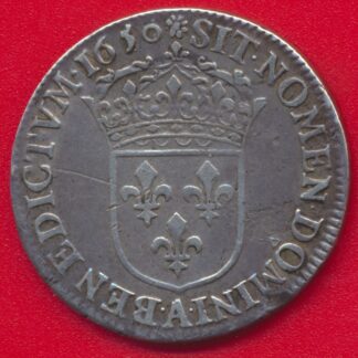 louis-xiv-quart-1-4-ecu-meche-longue-1650-a-paris