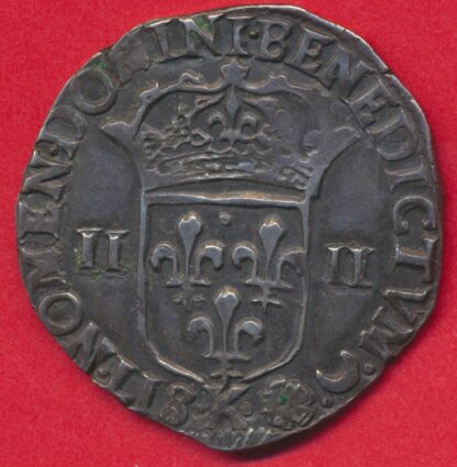 Louis XIV - 1/4 Ecu frappé au marteau - 1644 K – Image 2