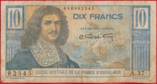 caisse-centrale-france-outre-mer-10-francs-colbert-2545