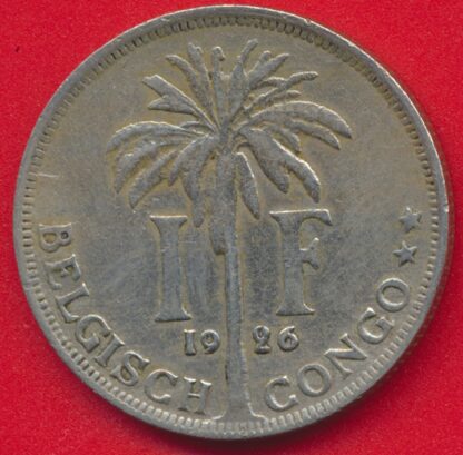 CONGO BELGE - Franc - 1926 – Image 2